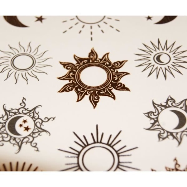 Midlertidige tatoveringer - Sol & Måne - Forgyldning