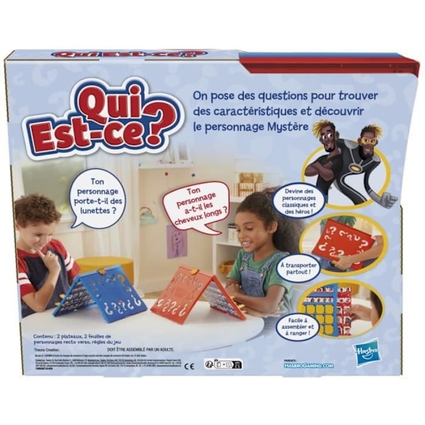 Hvem er det? klassisk, brætspil for børn fra 6 år og opefter, 2 spillere Flerfärgad