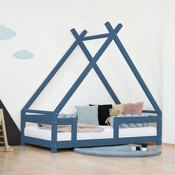 Lit cabane enfant TAHUKA 120 x 180 marineblå Blå