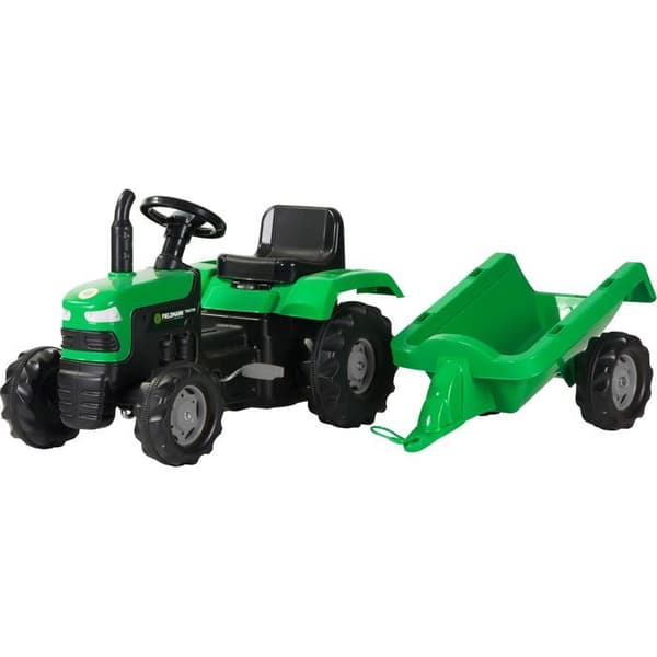 Polkuauto peräkärryllä - Buddy Toys - BPT 1013 grön