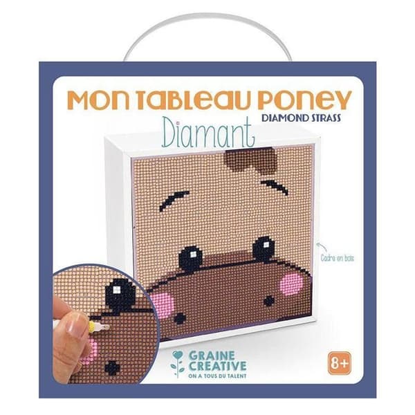 Kit diamantmaling - Pony maleri Flerfärgad