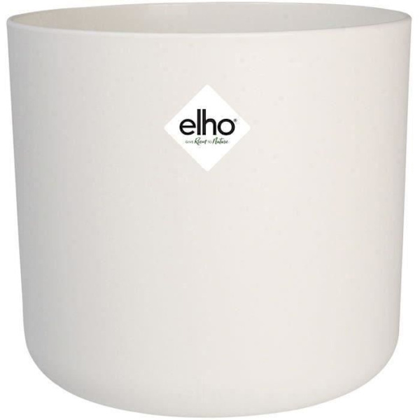 B.FOR Rund Urtepotte - Plast - Ø25 - Hvid - Elho Vit