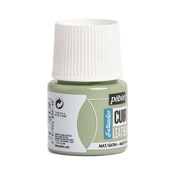 Läderfärg - Setacolor - Salvia Grön - 45 ml - Akryl - Blandad Salviagrön