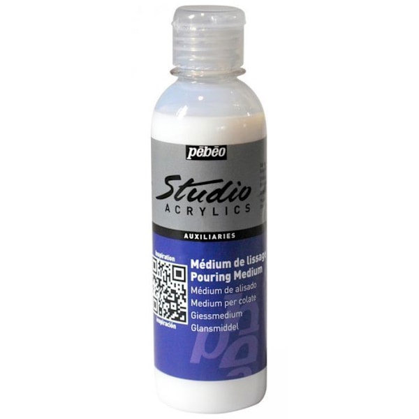 Siloitusväline - Studio Acrylics - 250ml - Läpinäkyvä - Kiiltävä - Ammattimainen Vit