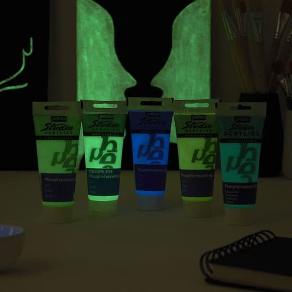 Pébéo Phosphorescent Paint - 100 ml Otonat grönt
