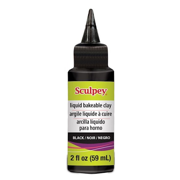 Flytande lera Sculpey - Svart 59 ml Svart