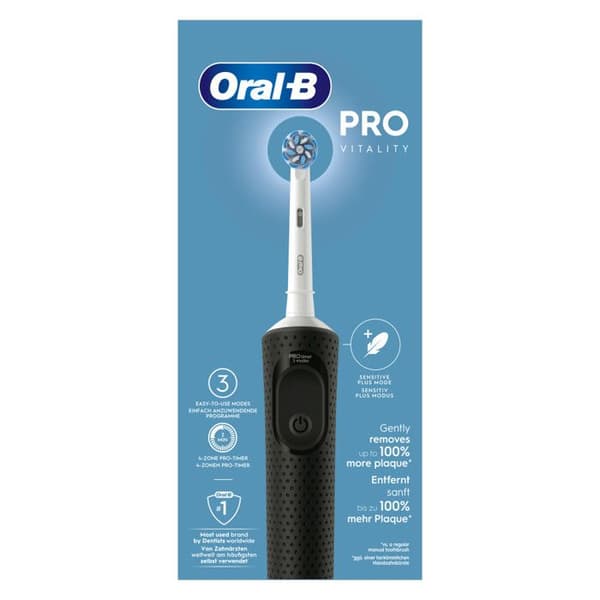 Hammasharja - ORAL-B - Vitality Pro - Musta - Sähköinen