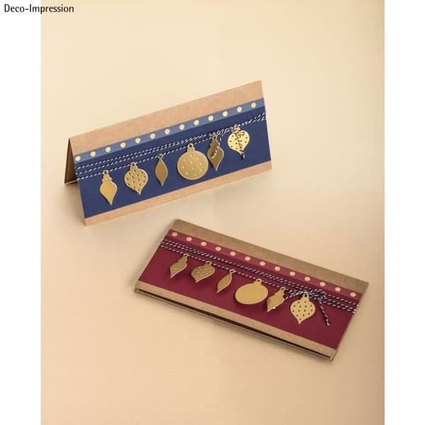Kit Stansar: Julgran Boll, 1,2x3,7cm-3,2x4cm, sct.-LS 4pces