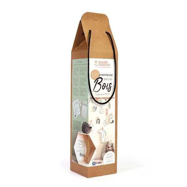 Coffret polymer ler - Suspensioner skov og dyr Gul