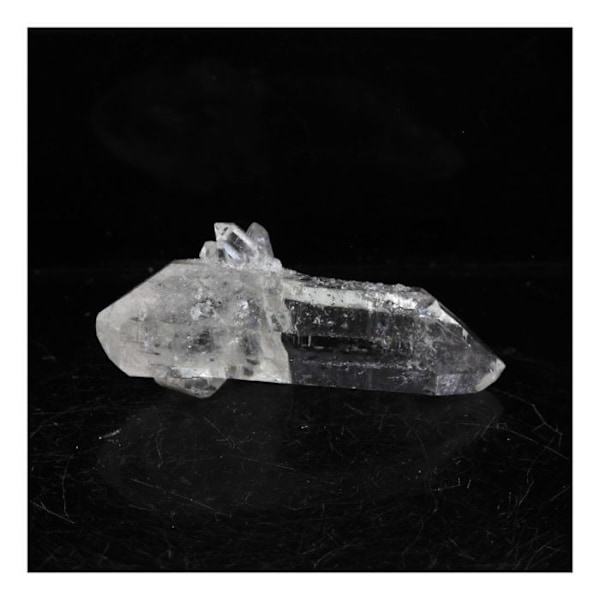 Sten og mineraler. Dobbelt-termineret kvarts. 13,0 ct. Wells Brides, La Gardette Mine, Bourg d'Oisans, Frankrig.