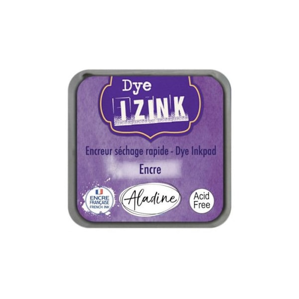 Encreur Izink Dye - ALADINE - 20 färger - 4,5 x 4,5 cm - Snabbtorkande - Scrapbooking Lila