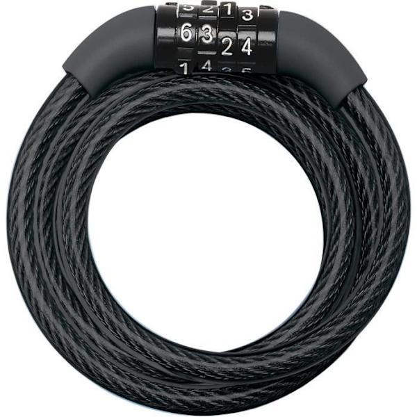 MASTER LOCK Cykellås Kabel - 1,2 m kabel Svart