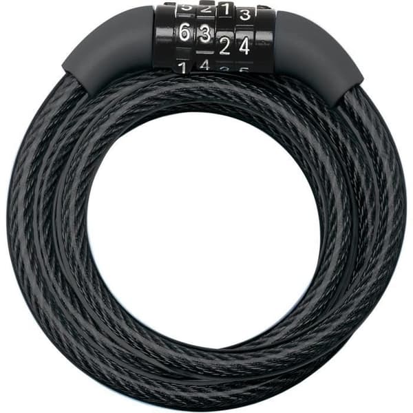 MASTER LOCK Pyörälukko Kaapeli - 1,2 m kaapeli Svart