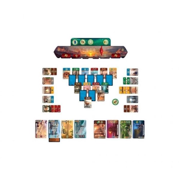 Asmodée - Repos Production - 7 Wonders: Duel - Unbox Now - Brädspel - Från 10 år - 2 spelare - 30 minuter Flerfärgad
