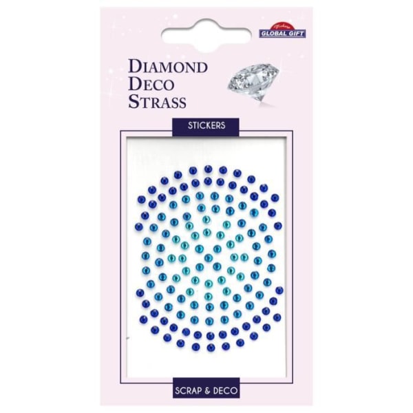 Rhinestone Stickers - Diamant - Blå