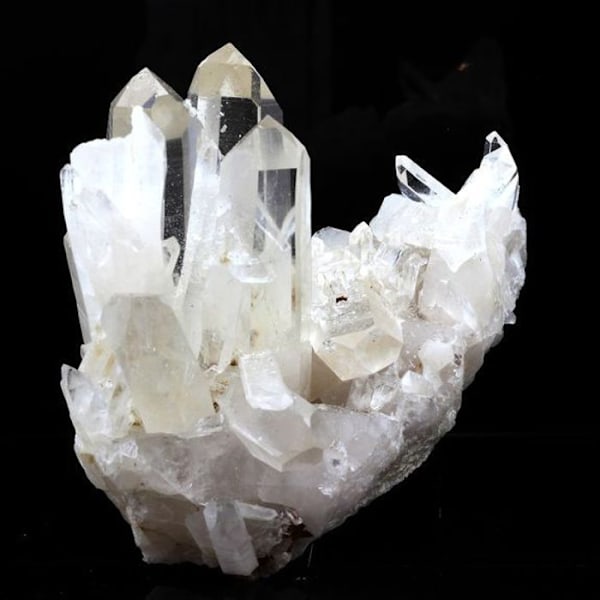 Sten og mineraler. Kvarts. 1145,0 øre. Freney d'Oisans, Bourg d'Oisans, Frankrig..