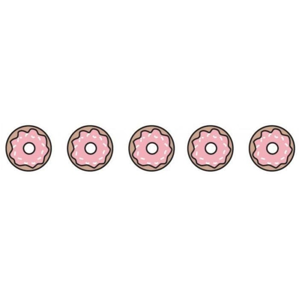 Maskeringstejp - Rayher - Donuts rosa - 10 m x 1,5 cm - Dekorativ - Återanvändbar - Barn Rosa