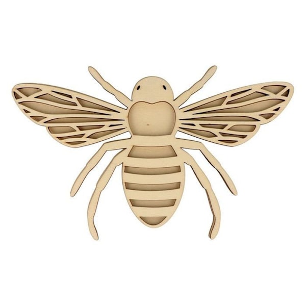 2 trädekorationer - Bee Beige