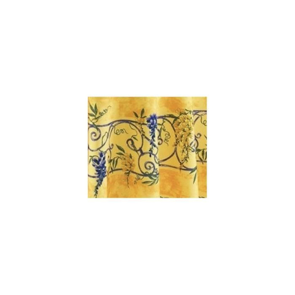 Rundduk - Provençale - Glycin - 100% Polyester - Gul - Fläckbeständig Gul