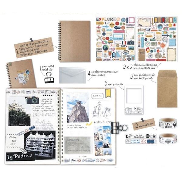 Scrapbooking kit - Matkamuistikirja