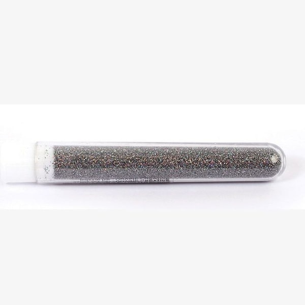 Biologiskt nedbrytbart glitterpulver 2,7 g - grå Grå