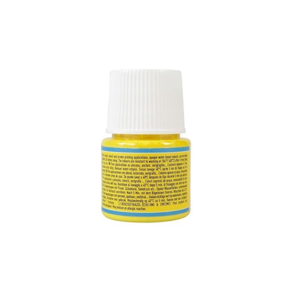 Kangasmaali - PéBéo - Setacolor läpinäkymätön - Sitruunankeltainen - 45 ml - Pesunkestävä Gul citron