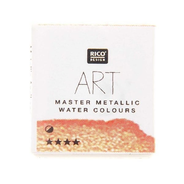 Metallic Akvarellfärg 1/2 pan - Aprikos Orange