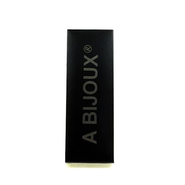 Stylo - ABIJOUX - Grenat Tsavorite brut - Couleur blå - Sort blæk - Medium spids Blå