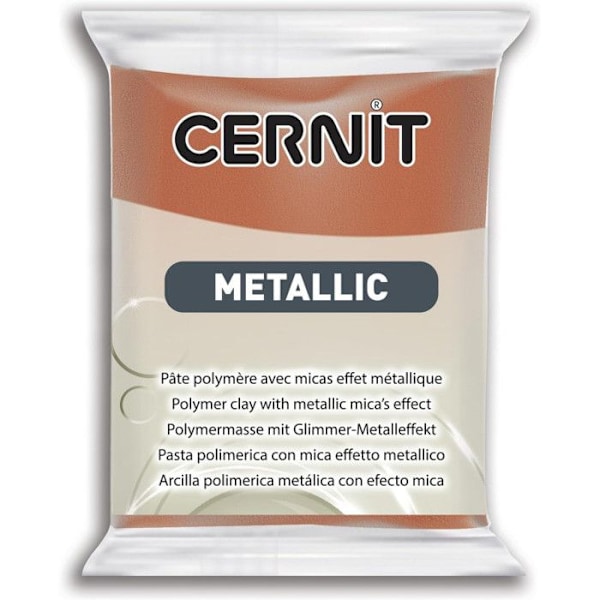 Modellervoks - Cernit - Bronze - 56g - Metallic - Brun farve Brons