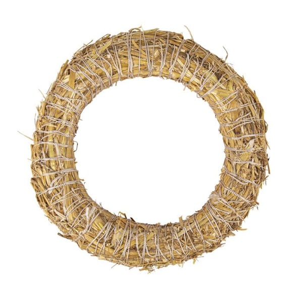 Ikke-svejset halmkrans 25 cm