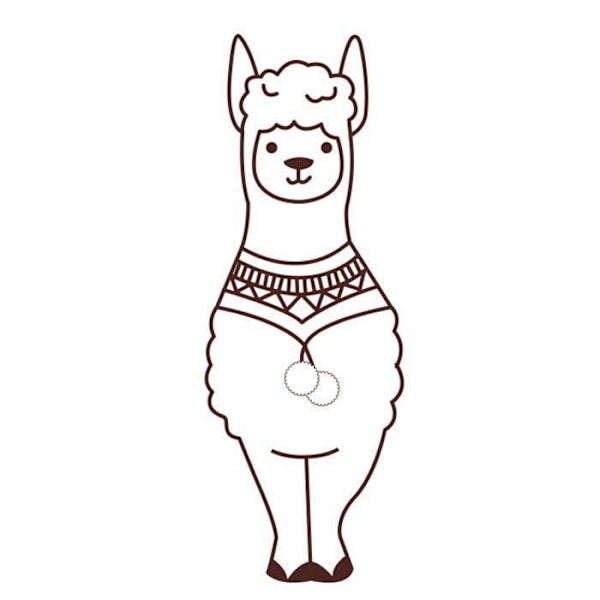 Tampon i træ Lama