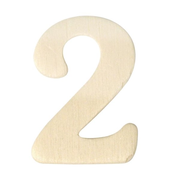 Puu numerot 2 Korkeus 4 cm