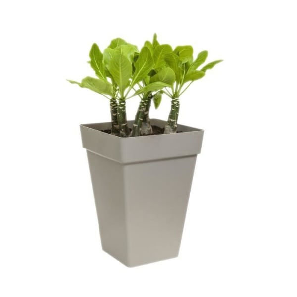 Elho Loft Urban Square Flower Box High 37 - Valkoinen - Ø 37 x K 51 cm - Ulkoilu - 100% kierrätetty Vit