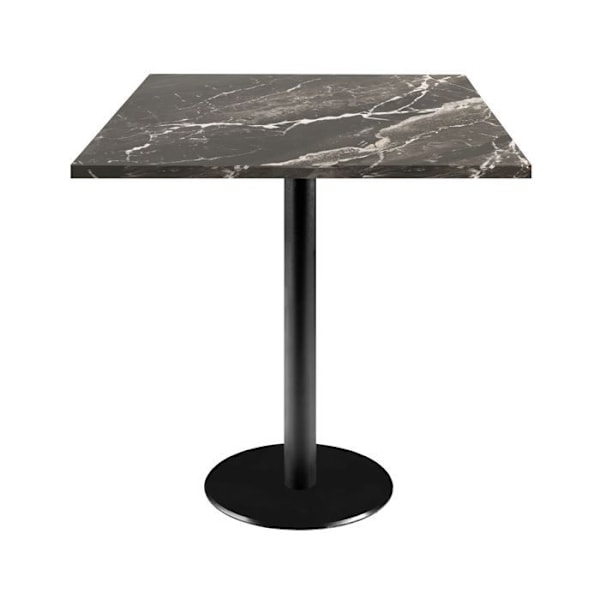 Bord 70 x 70 cm - Rome royal marmor model Svart
