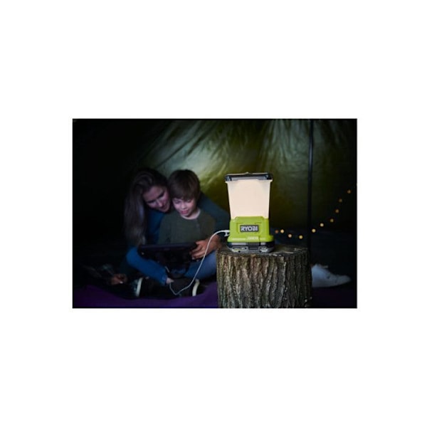 LED Lanterne RYOBI 18V One+ - 850 Lumens - uden batteri eller oplader - RLL18-0 Grön / Träkol