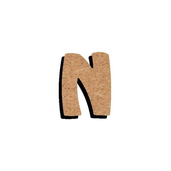 Brev i trä - JÄTTE PÅ FESTEN - 15 cm - Beige - Mix - Anpassning dekoration Beige
