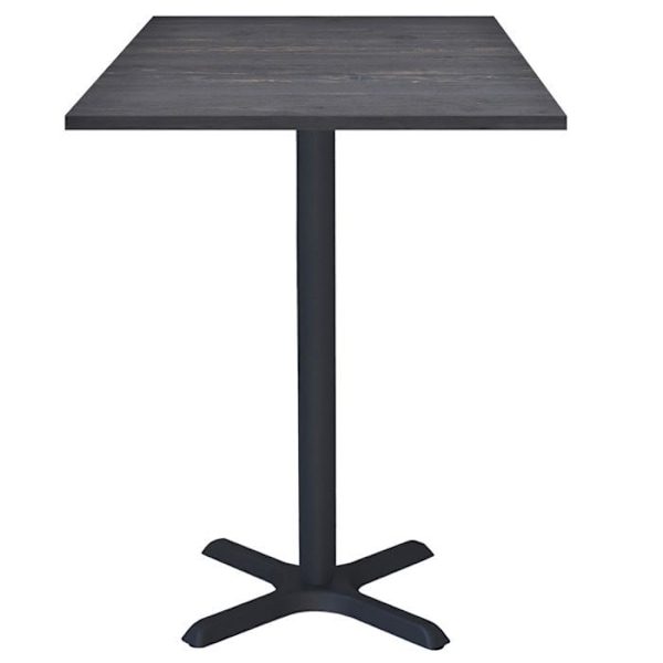 Ståbord 60 x 60 cm - Dina gammel fyrretræ model kastanj