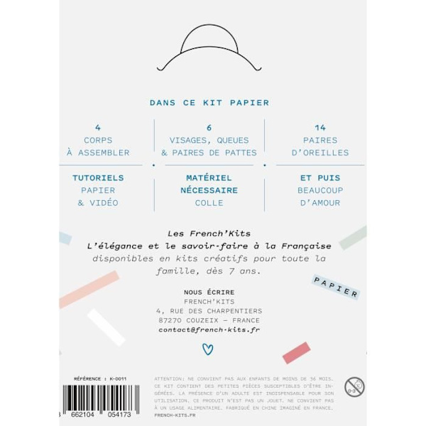Bokmärken fantastiska varelser - Bokmärken - Kreativ kit - 4 bokmärken - Enkel - Blandat Flerfärgad