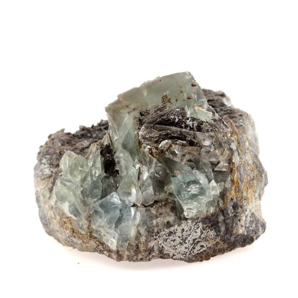 Grön fluorit 948,2 karat Flerfärgad