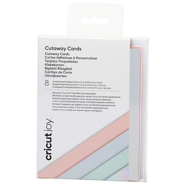 8 Värillistä tarraa ja pastelivihkoja - Cricut Flerfärgad