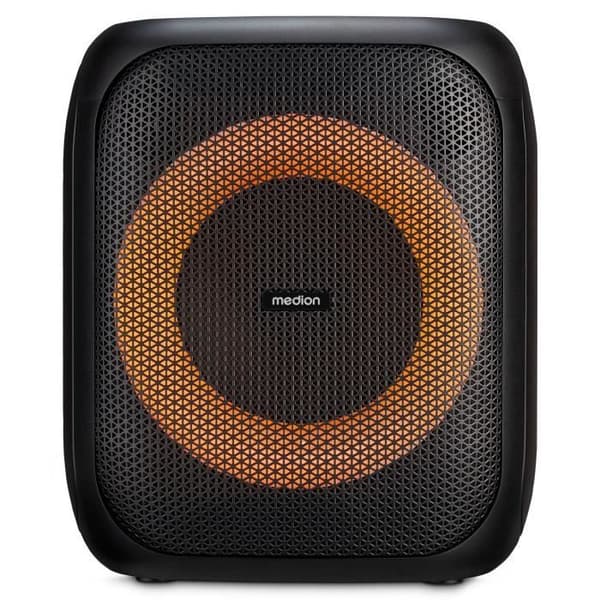 Enhet - MEDION - Kompakt - 50W RMS - Multifärgad LED-ring Svart
