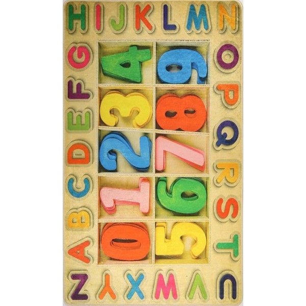 Tapis - ALPHA - Nummer - 80x150 cm - Antiskid - Maskintvättbar - Flerfärgad Flerfärgad