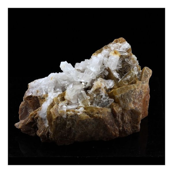 Sten og mineraler. Siderit, Kvarts. 198,0 ct. Mésage Mine, Vizille, Frankrig..