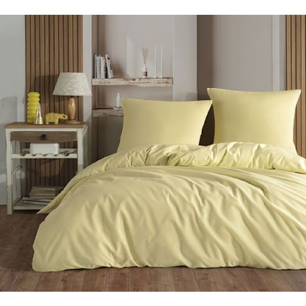 Sängkläder - UNI - Gul - 240x260 cm - 1 påslakan - 2 örngott Gul
