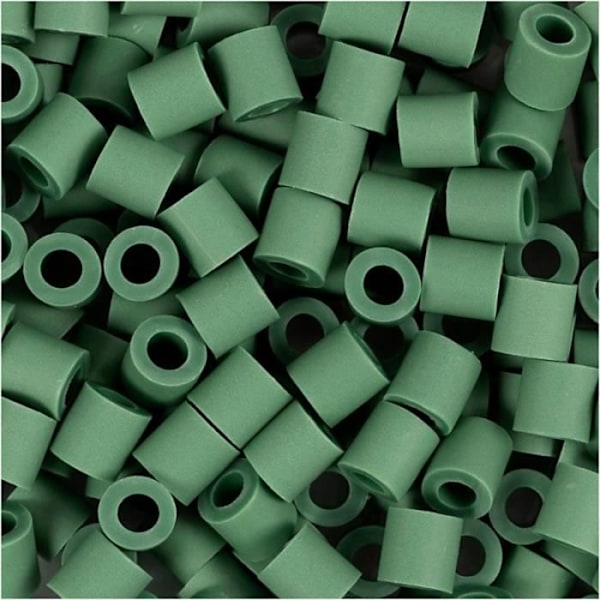 Strykjärnspärlor Midi - 5 x 5 mm - 1000 st Mörkgrön