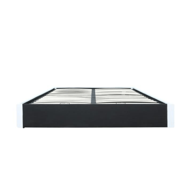 ECLIPSE Vuxen säng 140x190 cm med förvaringsbox - Vit imitation