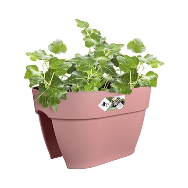 ELHO - Urtepotte - Vibia Campana Flower Bridge 40 - Dusty Rose - Udendørs altan - L 26 x B 39 x H 22 cm rosa damm