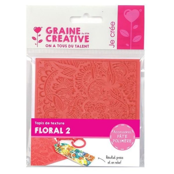 Texture Mat för Fimo - Floral 2