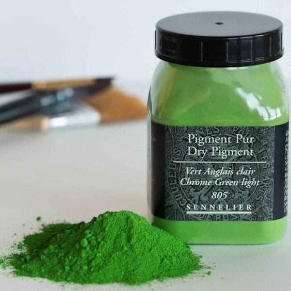 Pigment för färgskapande - 120 g burk - Ljus engelsk grön Grön