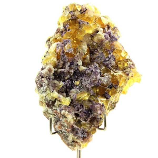 Sten og mineraler. Fluorit. 550,5 øre. Vensat, Aigueperse, Puy-de-Dôme, Frankrig.